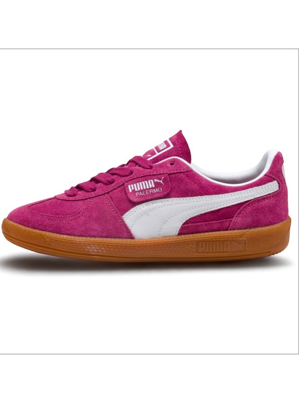 🔥🔥NIB Puma Women’s Palermo Sneaker Berry Pink Size 10 - Picture 4 of 13